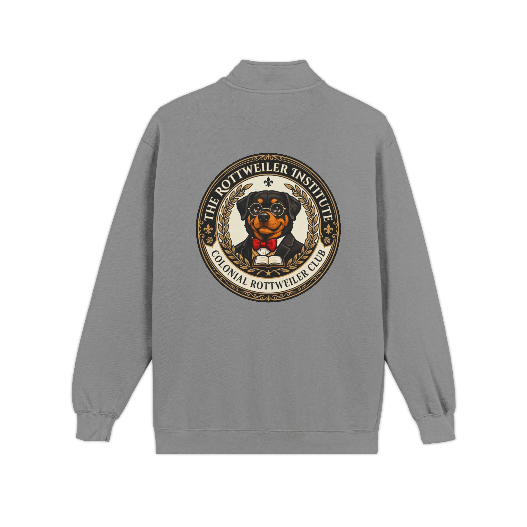 Rottweiler Institute Quarter-Zip Sweatshirt - Image 6