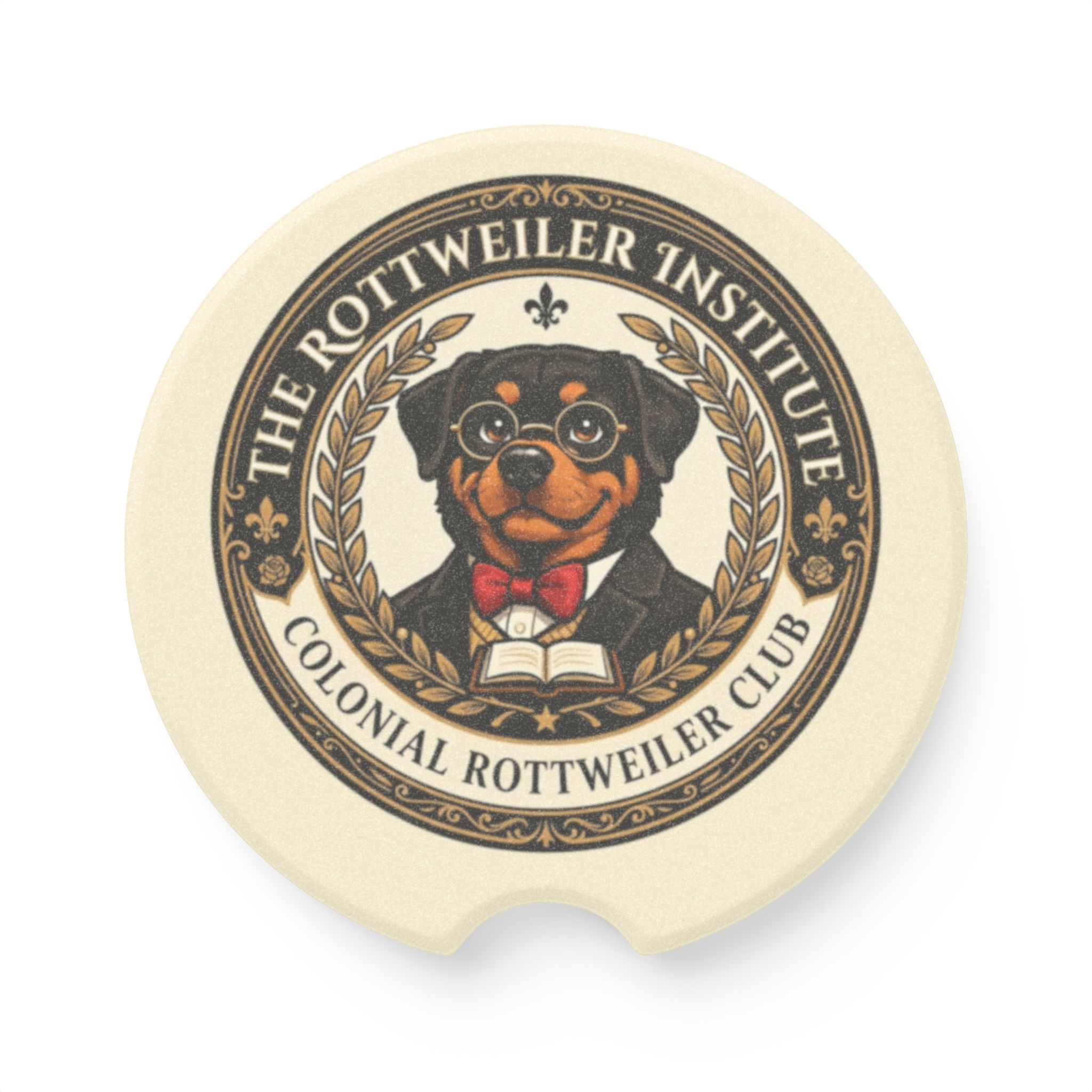 Rottweiler Institute Soapstone Car Coaster - Image 5
