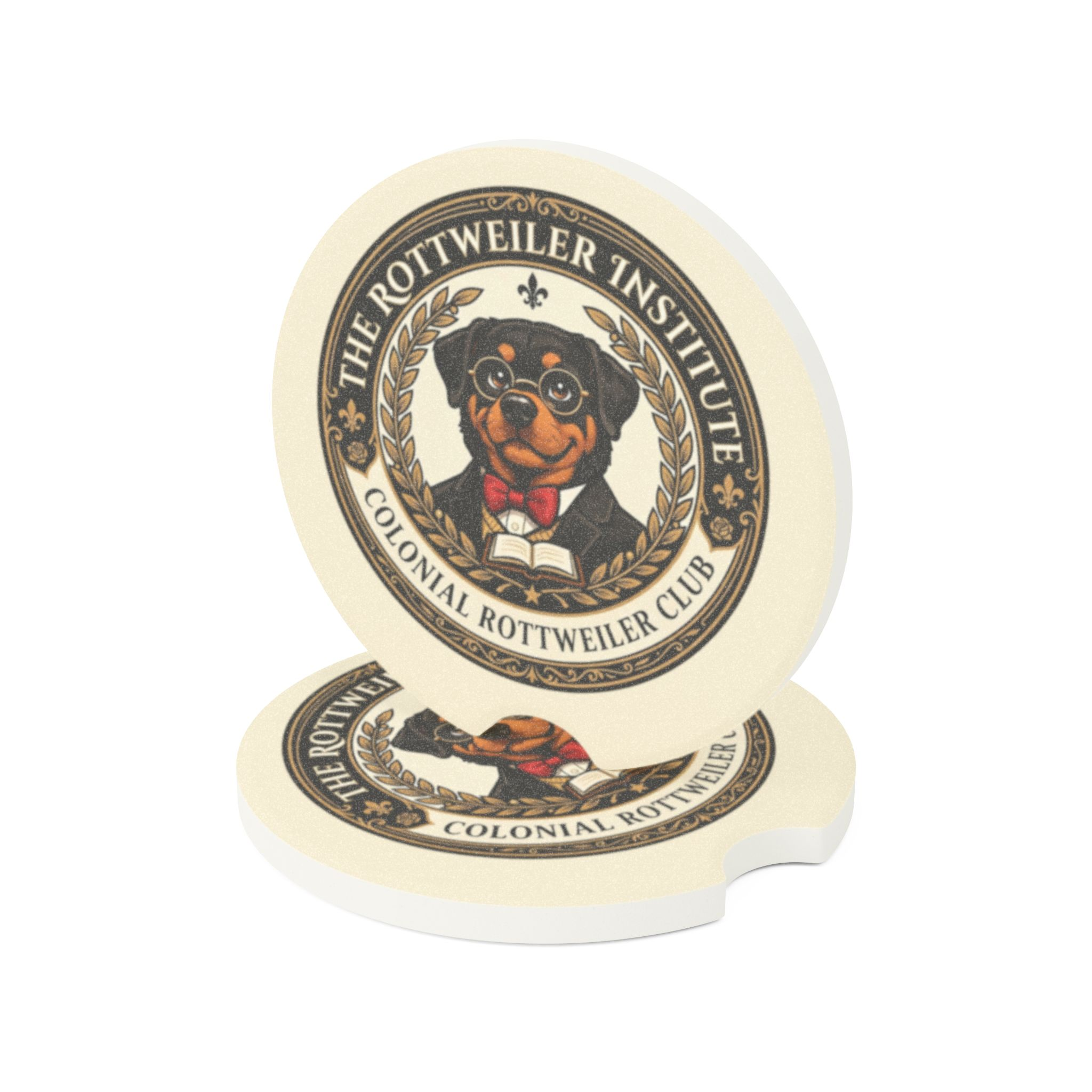 Rottweiler Institute Soapstone Car Coaster - Image 8