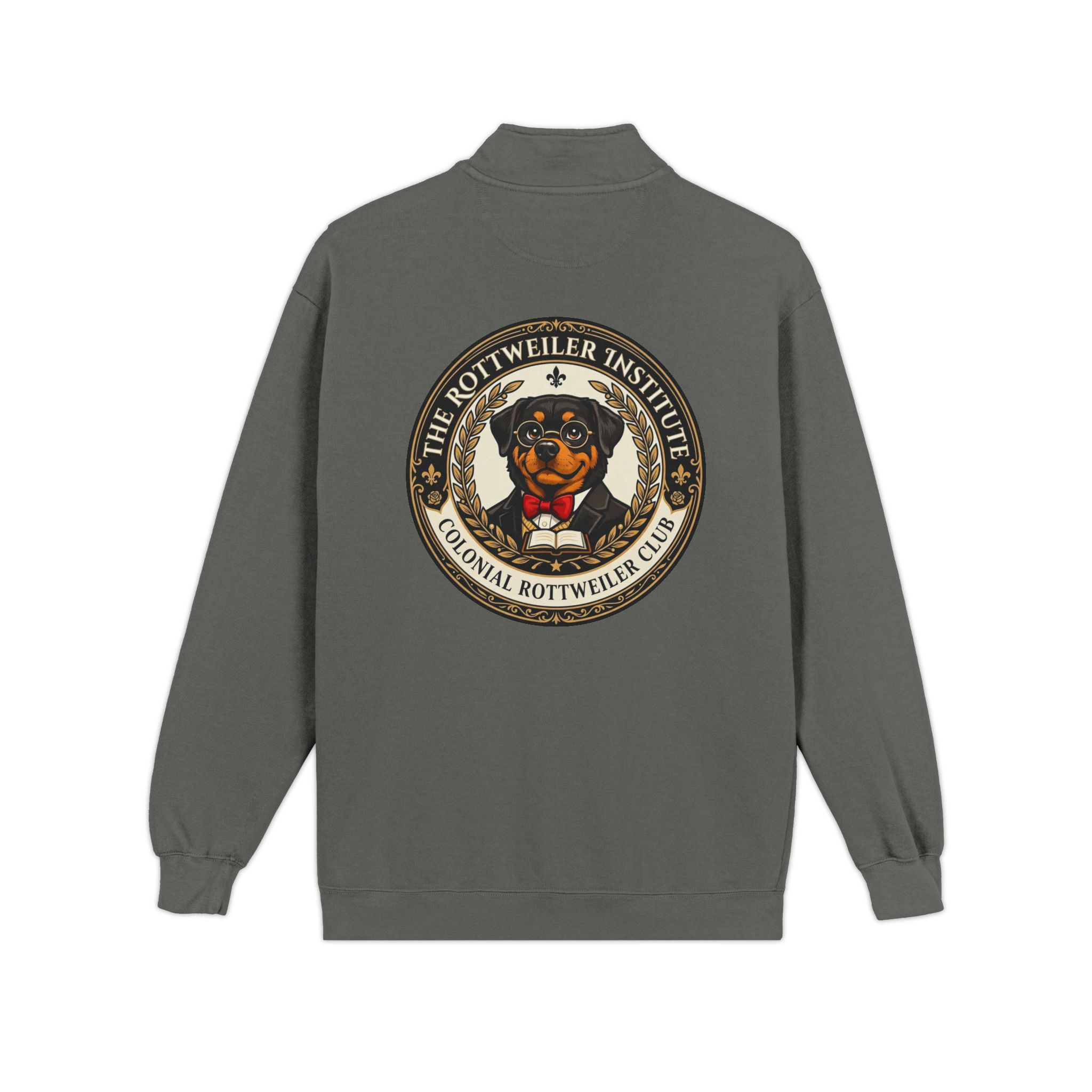 Rottweiler Institute Quarter-Zip Sweatshirt - Image 2
