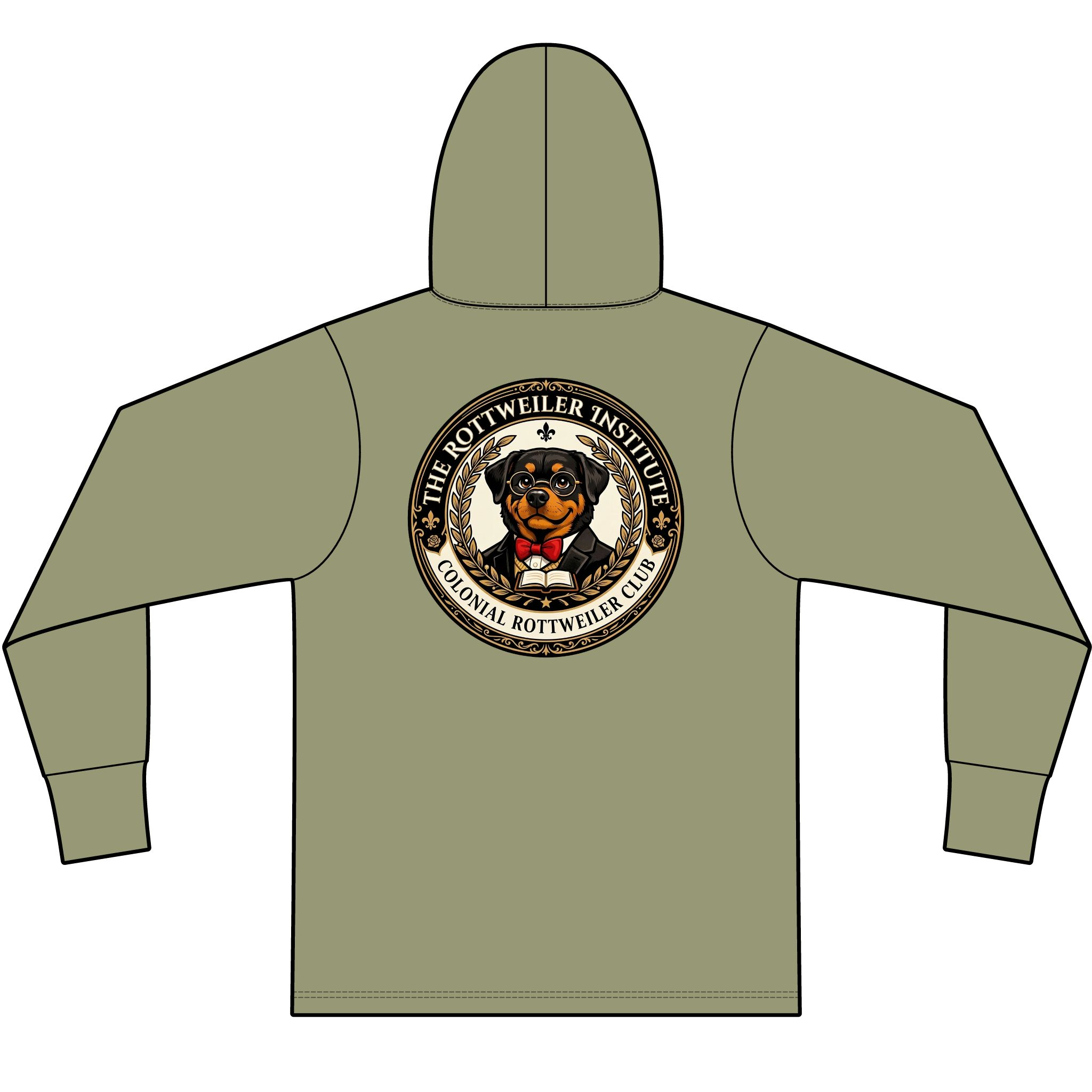 Rottweiler Institute Logo Hoodie Tee - Image 10