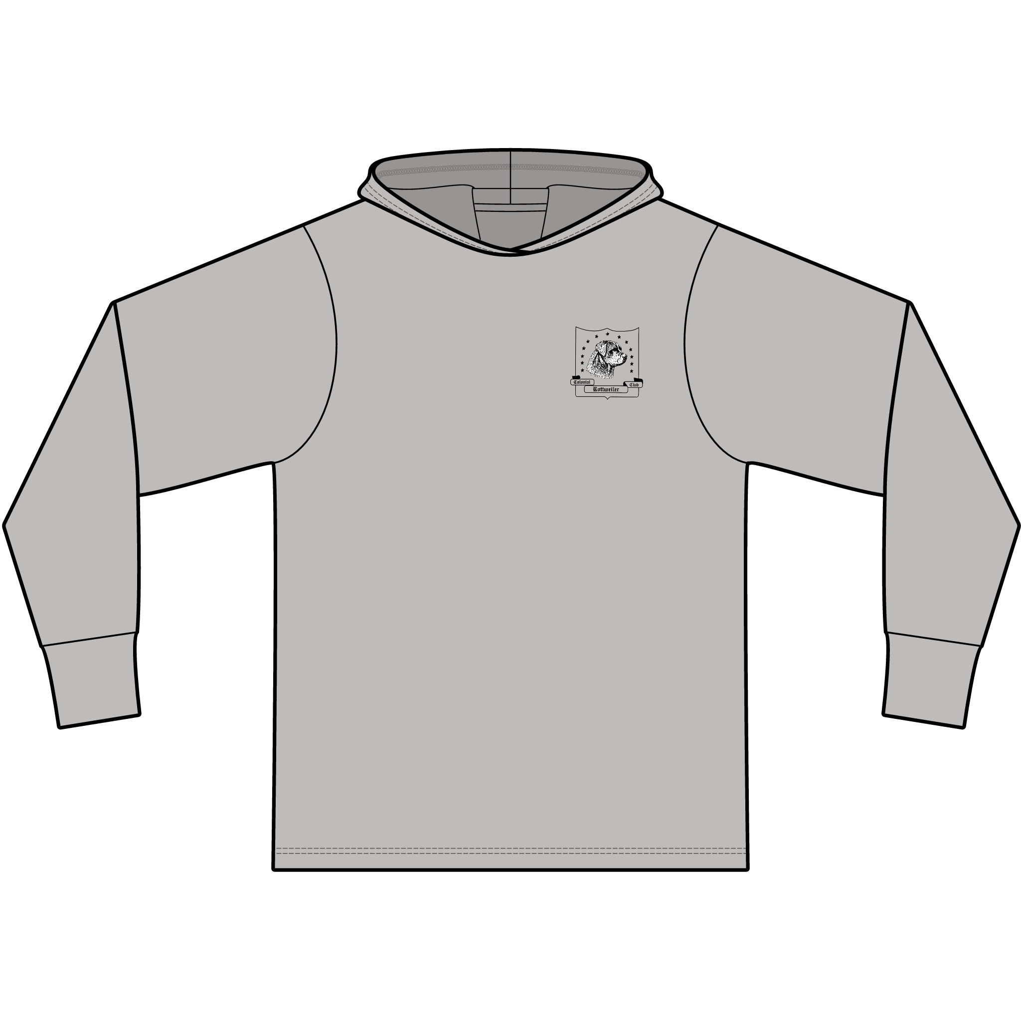 Rottweiler Institute Logo Hoodie Tee - Image 5