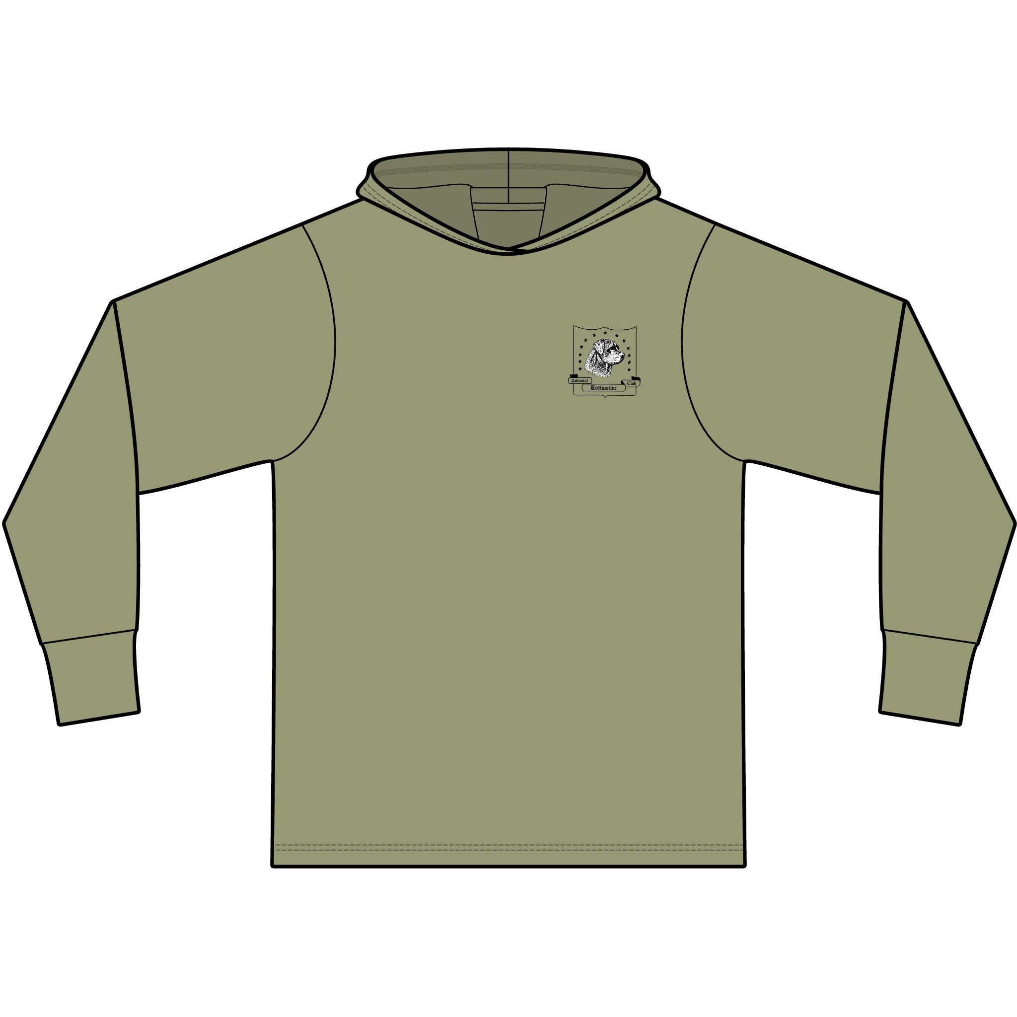 Rottweiler Institute Logo Hoodie Tee - Image 9