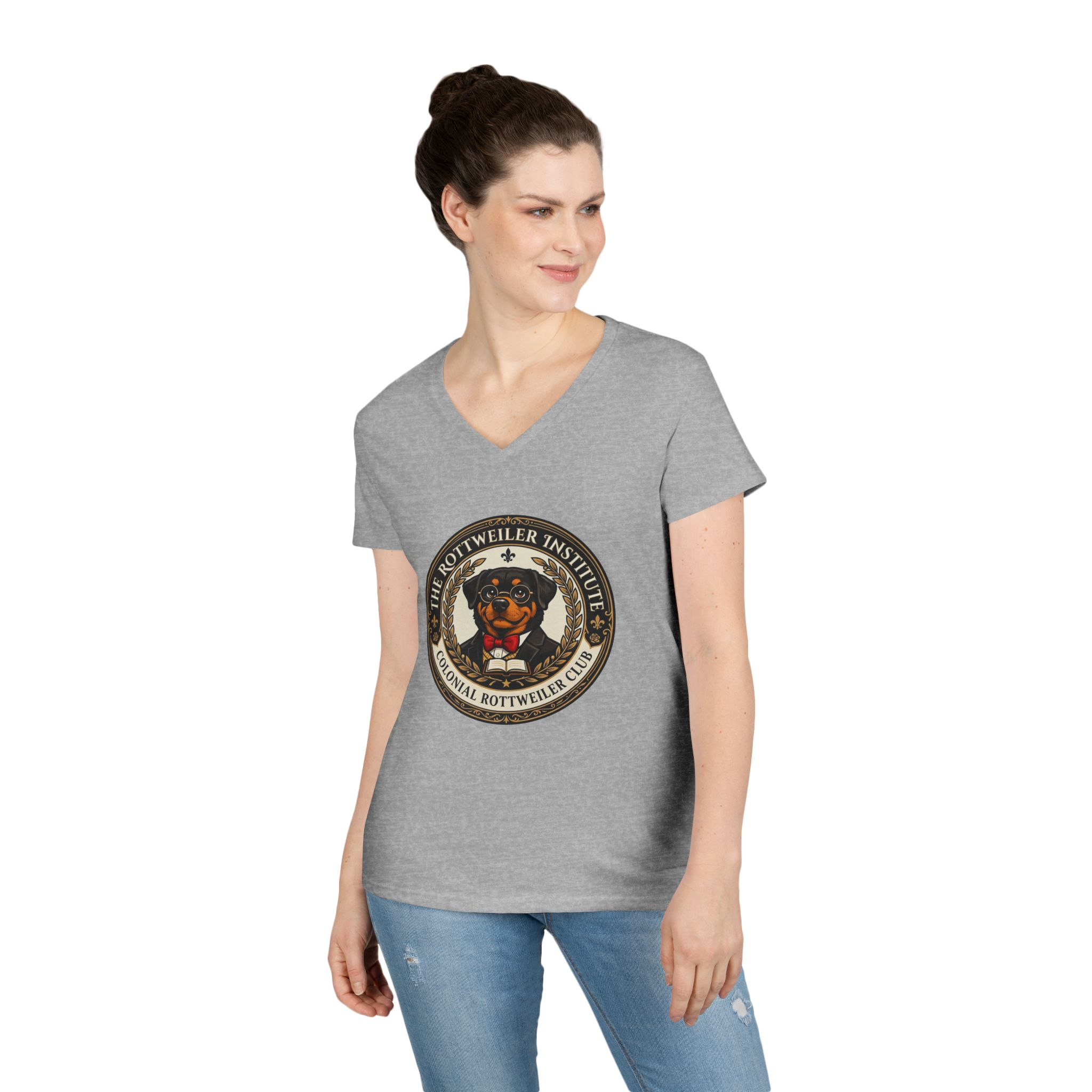 Rottweiler Institute Ladies' V-Neck Tee - Image 9