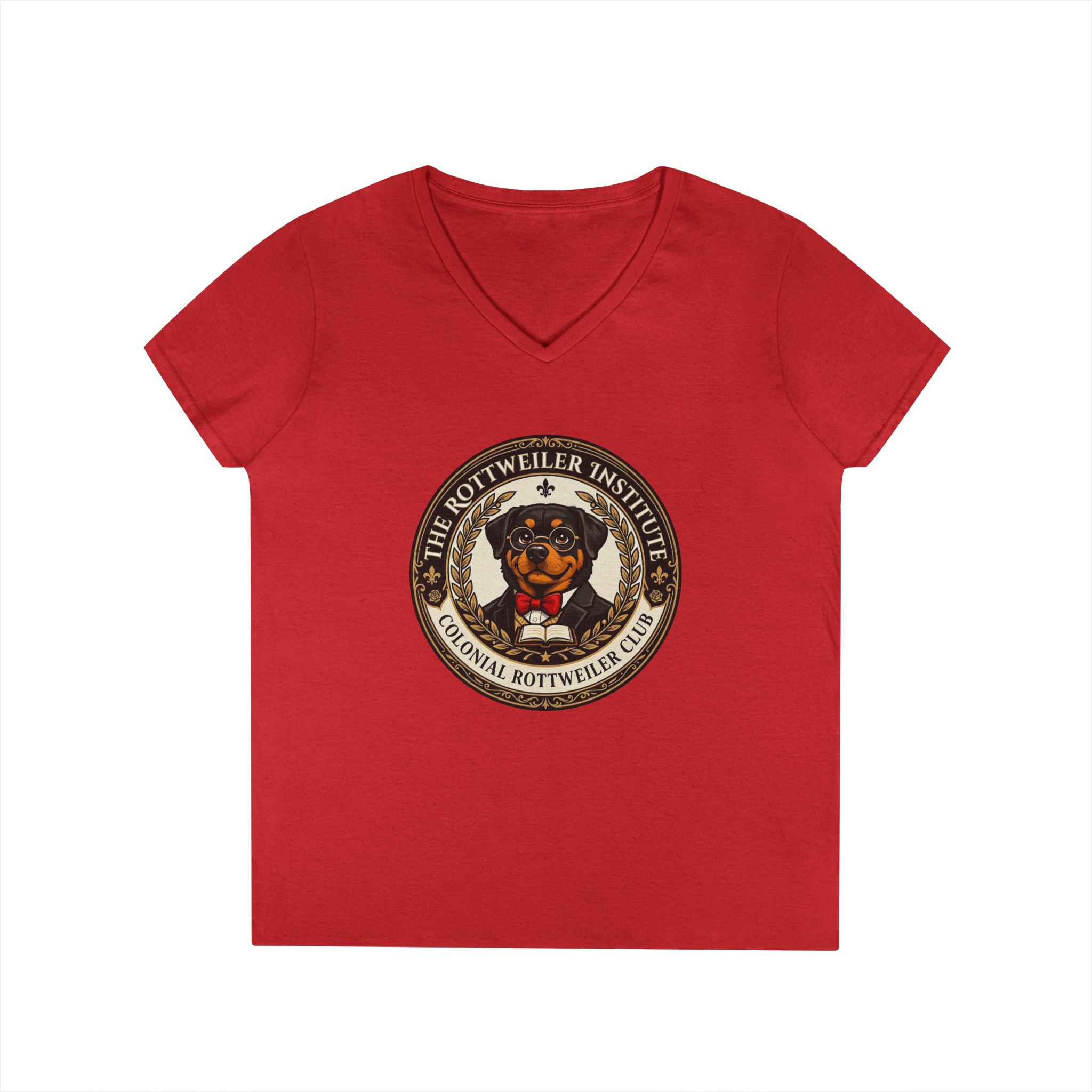 Rottweiler Institute Ladies' V-Neck Tee - Image 16
